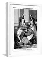 A Tuberculosis Patient Being Given a Transfusion of Goat's Blood, 1891-null-Framed Giclee Print