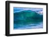 A tubing wave off a Hawaiian beach-Mark A Johnson-Framed Photographic Print