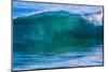 A tubing wave off a Hawaiian beach-Mark A Johnson-Mounted Photographic Print