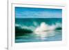 A tubing wave off a Hawaiian beach-Mark A Johnson-Framed Photographic Print