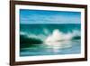 A tubing wave off a Hawaiian beach-Mark A Johnson-Framed Photographic Print