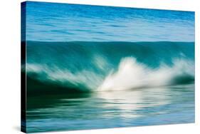 A tubing wave off a Hawaiian beach-Mark A Johnson-Stretched Canvas