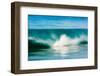 A tubing wave off a Hawaiian beach-Mark A Johnson-Framed Photographic Print