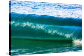 A tubing wave off a Hawaiian beach-Mark A Johnson-Stretched Canvas