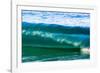 A tubing wave off a Hawaiian beach-Mark A Johnson-Framed Photographic Print