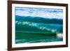 A tubing wave off a Hawaiian beach-Mark A Johnson-Framed Photographic Print