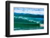 A tubing wave off a Hawaiian beach-Mark A Johnson-Framed Photographic Print