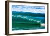 A tubing wave off a Hawaiian beach-Mark A Johnson-Framed Photographic Print