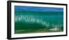 A tubing wave off a Hawaiian beach-Mark A Johnson-Framed Photographic Print