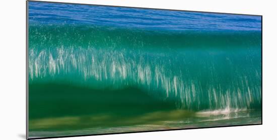 A tubing wave off a Hawaiian beach-Mark A Johnson-Mounted Photographic Print
