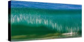 A tubing wave off a Hawaiian beach-Mark A Johnson-Stretched Canvas