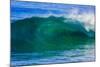 A tubing wave off a Hawaiian beach-Mark A Johnson-Mounted Photographic Print