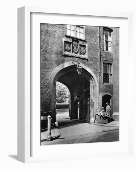 A Tudor Gateway Leading to Lincoln's Inn from Chancery Lane, 1926-1927-McLeish-Framed Giclee Print