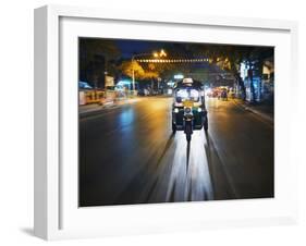 A Tuk Tuk on the Streets of Bangkok.-Jon Hicks-Framed Photographic Print