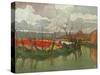 'A Tulip Farm in Holland', c1898-Nicolaas Wilhelm Jungmann-Stretched Canvas