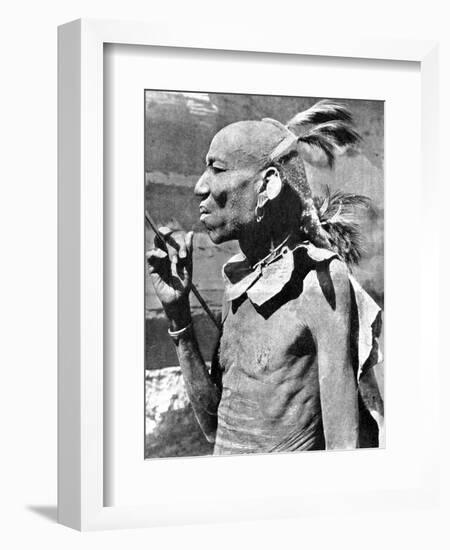 A Turkana Tribesman, Kenya, Africa, 1936-null-Framed Giclee Print