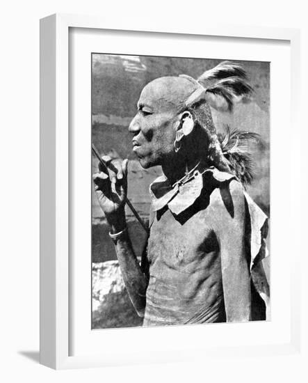 A Turkana Tribesman, Kenya, Africa, 1936-null-Framed Giclee Print