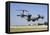 A Turkish Air Force A400M Landing During Exercise Anatolian Eagle-Stocktrek Images-Framed Stretched Canvas