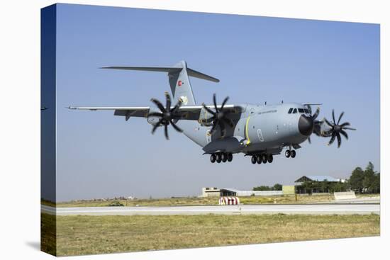 A Turkish Air Force A400M Landing During Exercise Anatolian Eagle-Stocktrek Images-Stretched Canvas