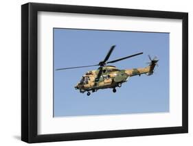 A Turkish Air Force As-532Al Cougar Taking Off from Konya, Turkey-Stocktrek Images-Framed Photographic Print