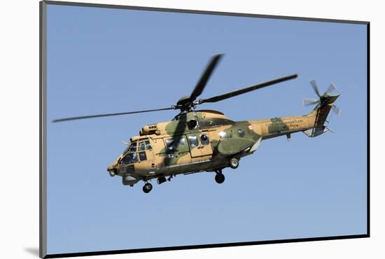 A Turkish Air Force As-532Al Cougar Taking Off from Konya, Turkey-Stocktrek Images-Mounted Photographic Print