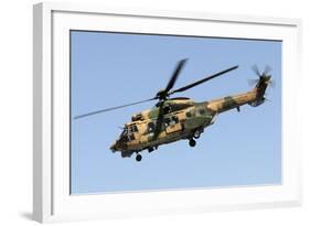 A Turkish Air Force As-532Al Cougar Taking Off from Konya, Turkey-Stocktrek Images-Framed Photographic Print