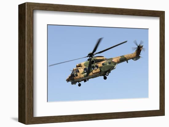 A Turkish Air Force As-532Al Cougar Taking Off from Konya, Turkey-Stocktrek Images-Framed Photographic Print