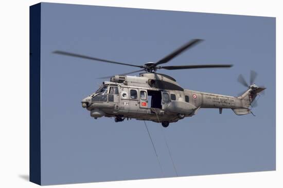 A Turkish Air Force As532 Al Cougar During a Flypast in Izmir, Turkey-Stocktrek Images-Stretched Canvas