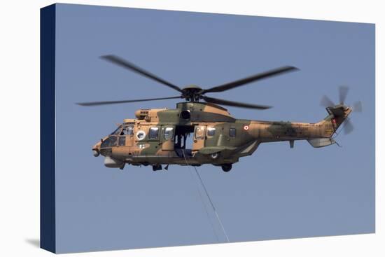 A Turkish Air Force As532 Al Cougar During a Flypast in Izmir, Turkey-Stocktrek Images-Stretched Canvas