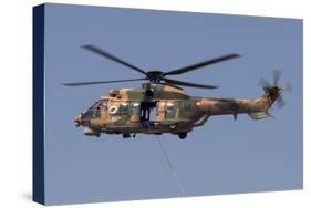 A Turkish Air Force As532 Al Cougar During a Flypast in Izmir, Turkey-Stocktrek Images-Stretched Canvas