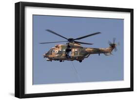 A Turkish Air Force As532 Al Cougar During a Flypast in Izmir, Turkey-Stocktrek Images-Framed Photographic Print