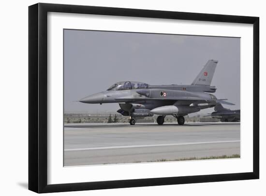 A Turkish Air Force F-16C Block 52+ at Konya Air Base, Turkey-Stocktrek Images-Framed Photographic Print