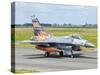 A Turkish Air Force F-16C Fighting Falcon on the Flight Line at Cambrai Air Base, France-Stocktrek Images-Stretched Canvas