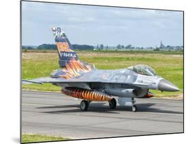 A Turkish Air Force F-16C Fighting Falcon on the Flight Line at Cambrai Air Base, France-Stocktrek Images-Mounted Photographic Print