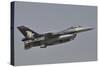 A Turkish Air Force F-16C Taking Off-Stocktrek Images-Stretched Canvas