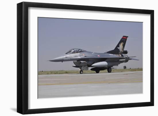 A Turkish Air Force F-16C with Solo Turk Display-Stocktrek Images-Framed Photographic Print