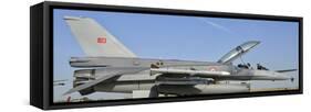 A Turkish Air Force F-16D Block 50 at the Izmir Air Show in Turkey-Stocktrek Images-Framed Stretched Canvas