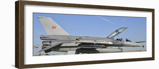 A Turkish Air Force F-16D Block 50 at the Izmir Air Show in Turkey-Stocktrek Images-Framed Photographic Print