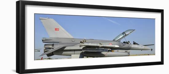 A Turkish Air Force F-16D Block 50 at the Izmir Air Show in Turkey-Stocktrek Images-Framed Photographic Print