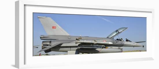 A Turkish Air Force F-16D Block 50 at the Izmir Air Show in Turkey-Stocktrek Images-Framed Photographic Print