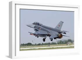 A Turkish Air Force F-16D Block 50+ Taking Off from Konya Air Base-Stocktrek Images-Framed Photographic Print