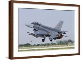 A Turkish Air Force F-16D Block 50+ Taking Off from Konya Air Base-Stocktrek Images-Framed Photographic Print