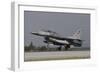 A Turkish Air Force F-16D Landing on the Runway at Konya Air Base-Stocktrek Images-Framed Photographic Print