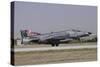 A Turkish Air Force F-4E 2020 Terminator Landing at Konya Air Base, Turkey-Stocktrek Images-Stretched Canvas