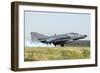 A Turkish Air Force F-4E 2020 Terminator Landing at Konya Air Base-Stocktrek Images-Framed Photographic Print