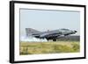 A Turkish Air Force F-4E 2020 Terminator Landing at Konya Air Base-Stocktrek Images-Framed Photographic Print