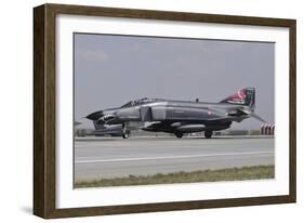 A Turkish Air Force F-4E 2020 Terminator Ready for Take-Off-Stocktrek Images-Framed Photographic Print