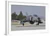 A Turkish Air Force F-4E 2020 Terminator Taxiing at Konya Air Base, Turkey-Stocktrek Images-Framed Photographic Print