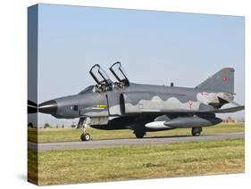 A Turkish Air Force Rf-4E Taxiing at Izmir Air Base, Turkey-Stocktrek Images-Stretched Canvas