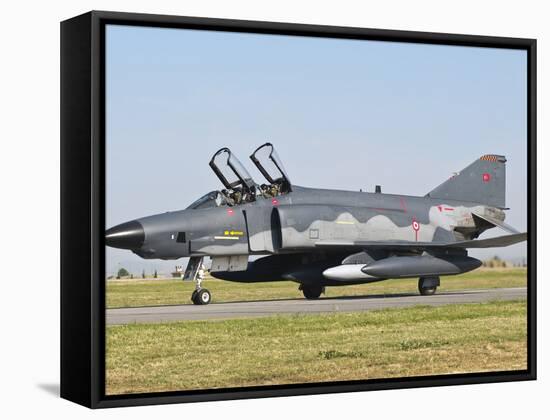 A Turkish Air Force Rf-4E Taxiing at Izmir Air Base, Turkey-Stocktrek Images-Framed Stretched Canvas